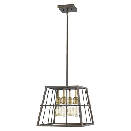 Acclaim Lighting Charley 4-Light Oil-Rubbed Bronze Pendant IN21051ORB